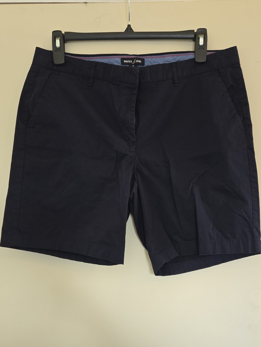 Nautica Women's Dark Navy Chino Bermuda Shorts - Sz 16